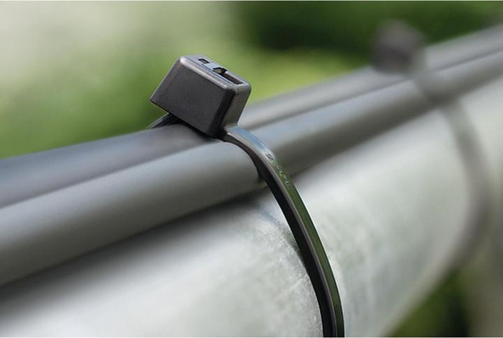 Produktbild HellermannTyton Kabelbinder schwarz 102x2,5mm (Metallkabelbinder, 100 mm, 100 Stk.)