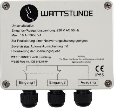 Produktbild Wattstunde Netzvorrangschaltung WS16ANVS 16A, Zubehörtyp: Adapter