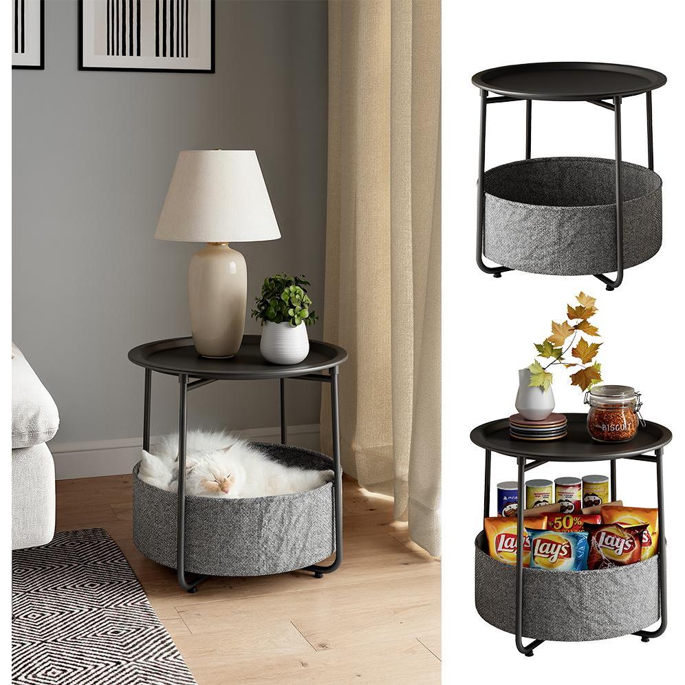 Thumbnail - Vicco, Couchtisch + Beistelltisch, Liva (47 x 50 x 47 cm)