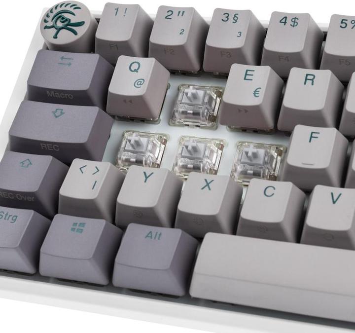 Actual product image Ducky One 3 Mist Grey SF Gaming Keyboard, RGB LED - MX-Speed-Silver (Germany, Cable)