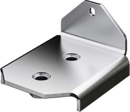 Image du produit Rittal Adaptateur de socle, acier inoxydable pour roulettes pivotantes doubles et pieds de nivellement