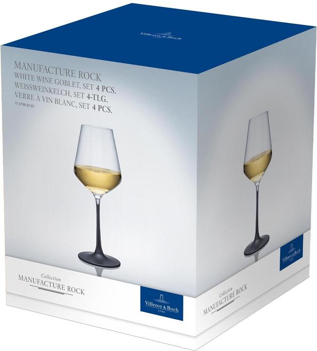 Immagine prodotto Villeroy & Boch Manufacture Rock (38 cl, 4 Occhiali, Bicchieri da vino bianco)