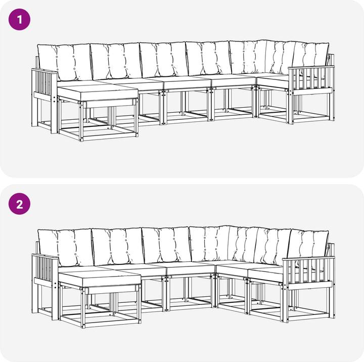 Image du produit vidaXL Outdoor-Sofa