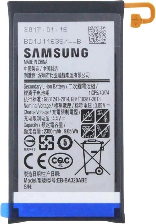 Actual product image Samsung Akku EB-BA320ABE Li-Pol 3.85 Volt 2350 mAh