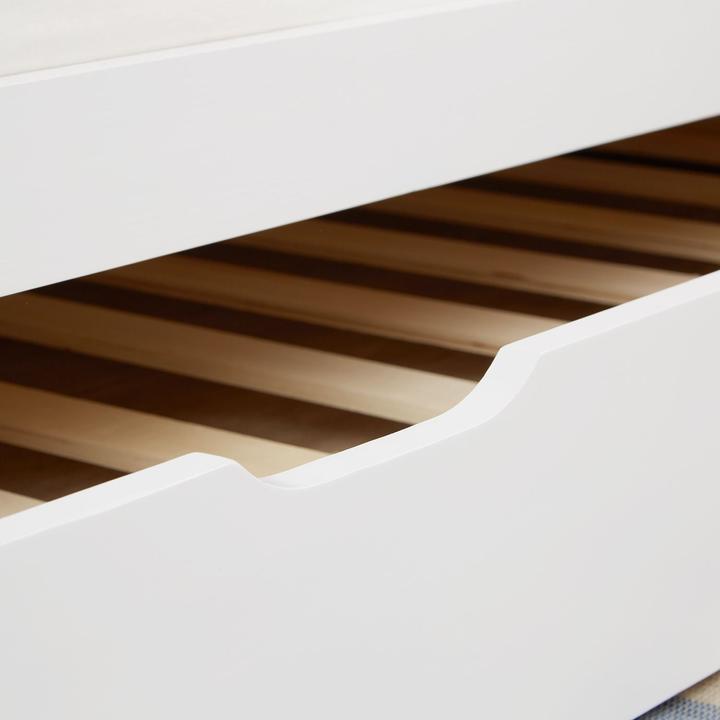 Image du produit Floki24 Lit d'enfant Lit fonctionnel Lit d'adolescent Lit gigogne Lit d'invité - blanc, 90 x 200 cm (90 x 200 cm)