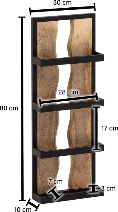 Actual product image Wohnling 30x80x10 (80 x 10 x 30 cm)