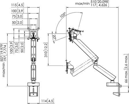 Produktbild Vogels Momo 4138 (Tisch, 43", 10 kg)