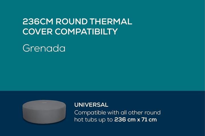 Actual product image Bestway Lay-Z-Spa Thermal Cover Round 236x71cm