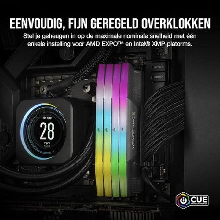 Immagine prodotto Corsair Vengeance RGB (2 x 48GB, 6000 MHz, RAM DDR5, U-DIMM)