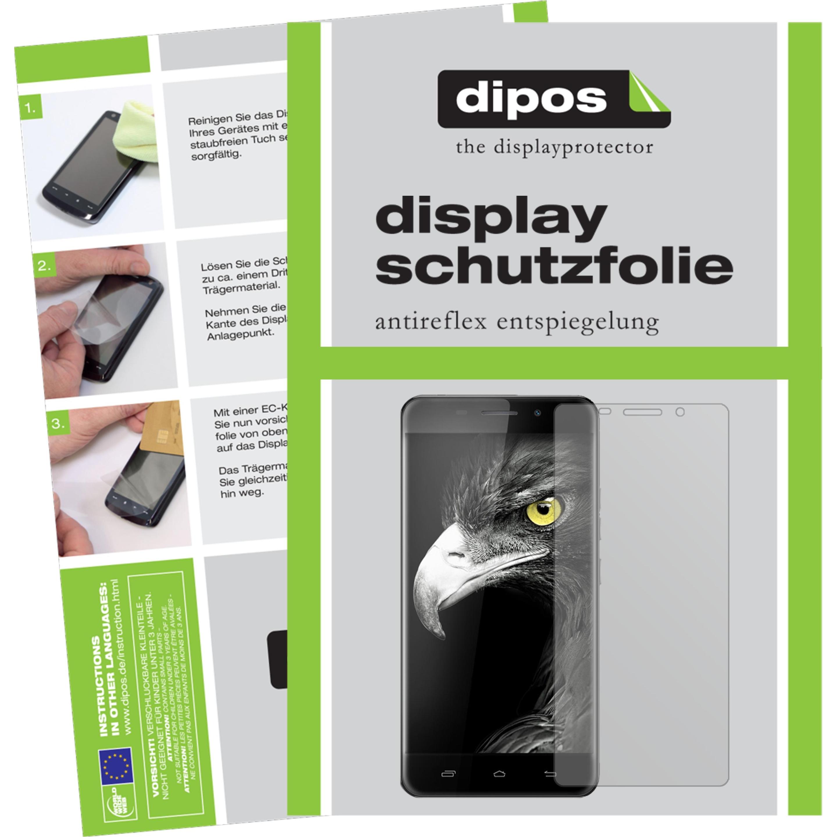 Dipos Displayschutzfolie Antireflex (2 Stück, Ulefone Metal), Smartphone Schutzfolie, Transparent