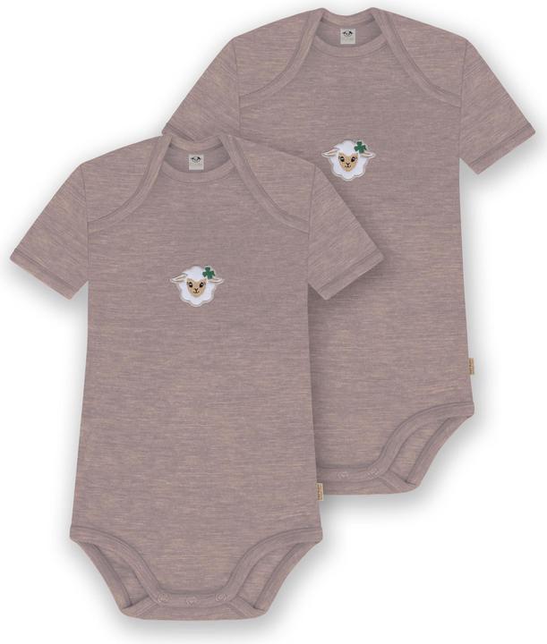 Produktbild Normani 2er Set Baby Merino Body Kurzarm „Tauranga" - 9289 (74)