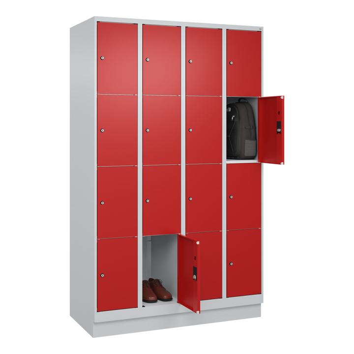 Produktbild C+P Fächerschrank Classic Plus, 4 Fächer übereinander, Abteilbreite 30 cm, mit Sockel (120 cm, 195 cm)