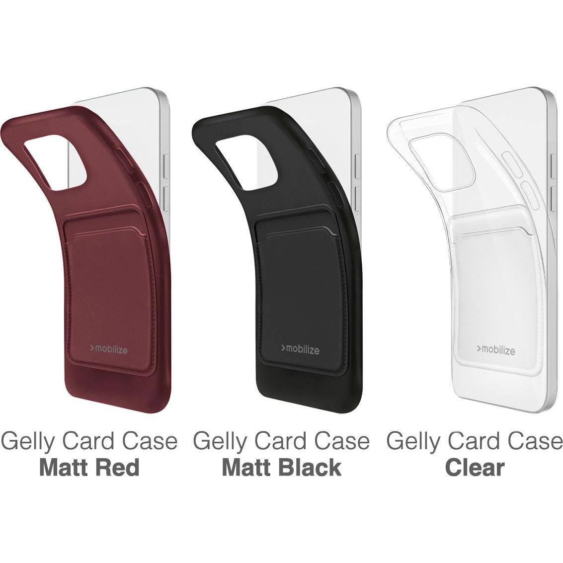 Thumbnail - Mobilize Gummi-Gelly-Kartenhülle (Apple iPhone 15), Smartphone Hülle, Transparent
