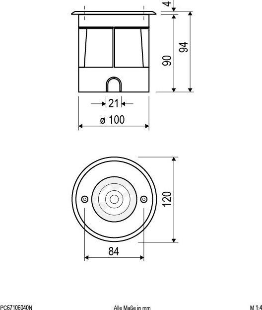 Produktbild EVN LED Bodeneinbauleuchte, IP67 (420 lm, IP67)