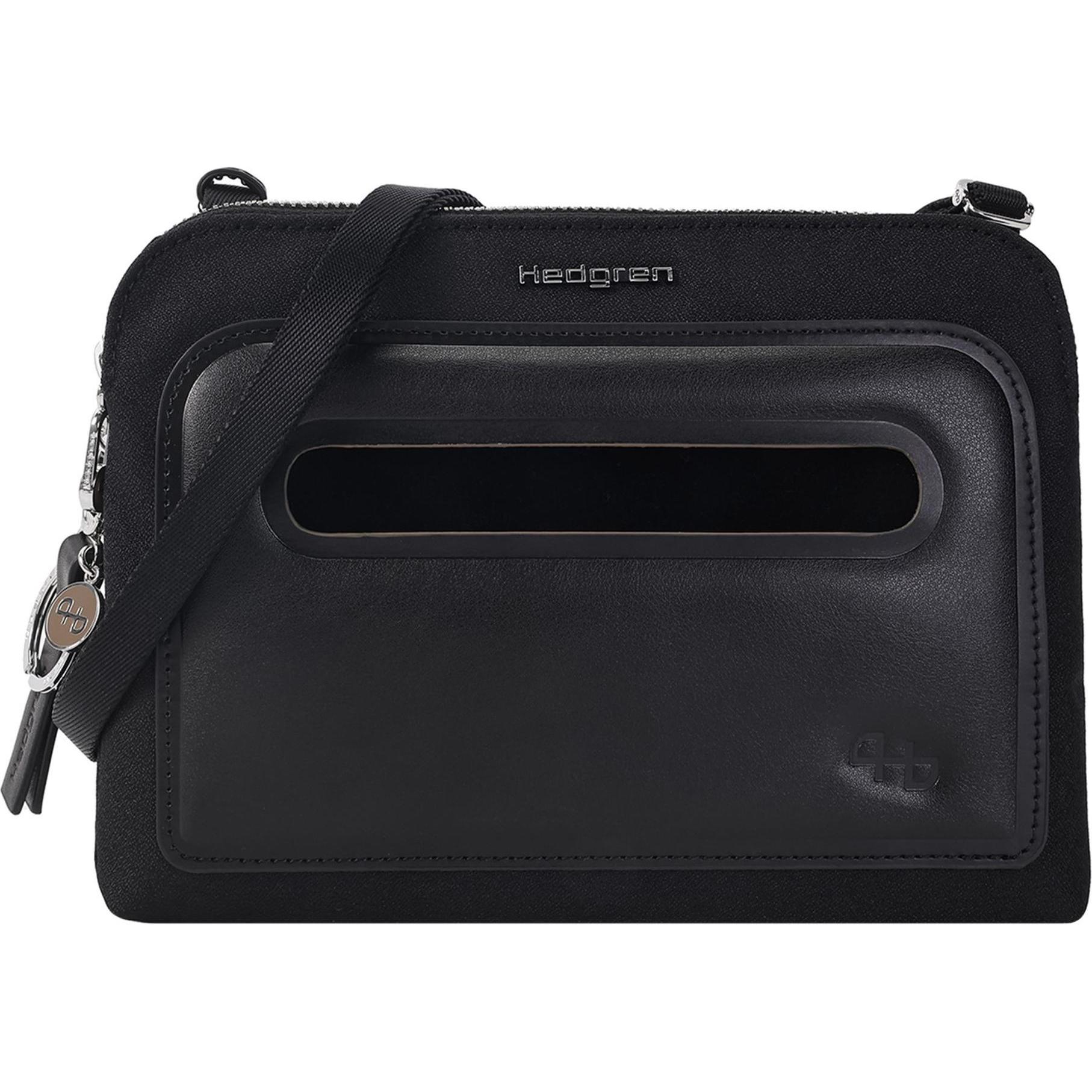 Hedgren, Handtasche, Fika Umhängetasche RFID 23 cm, Schwarz