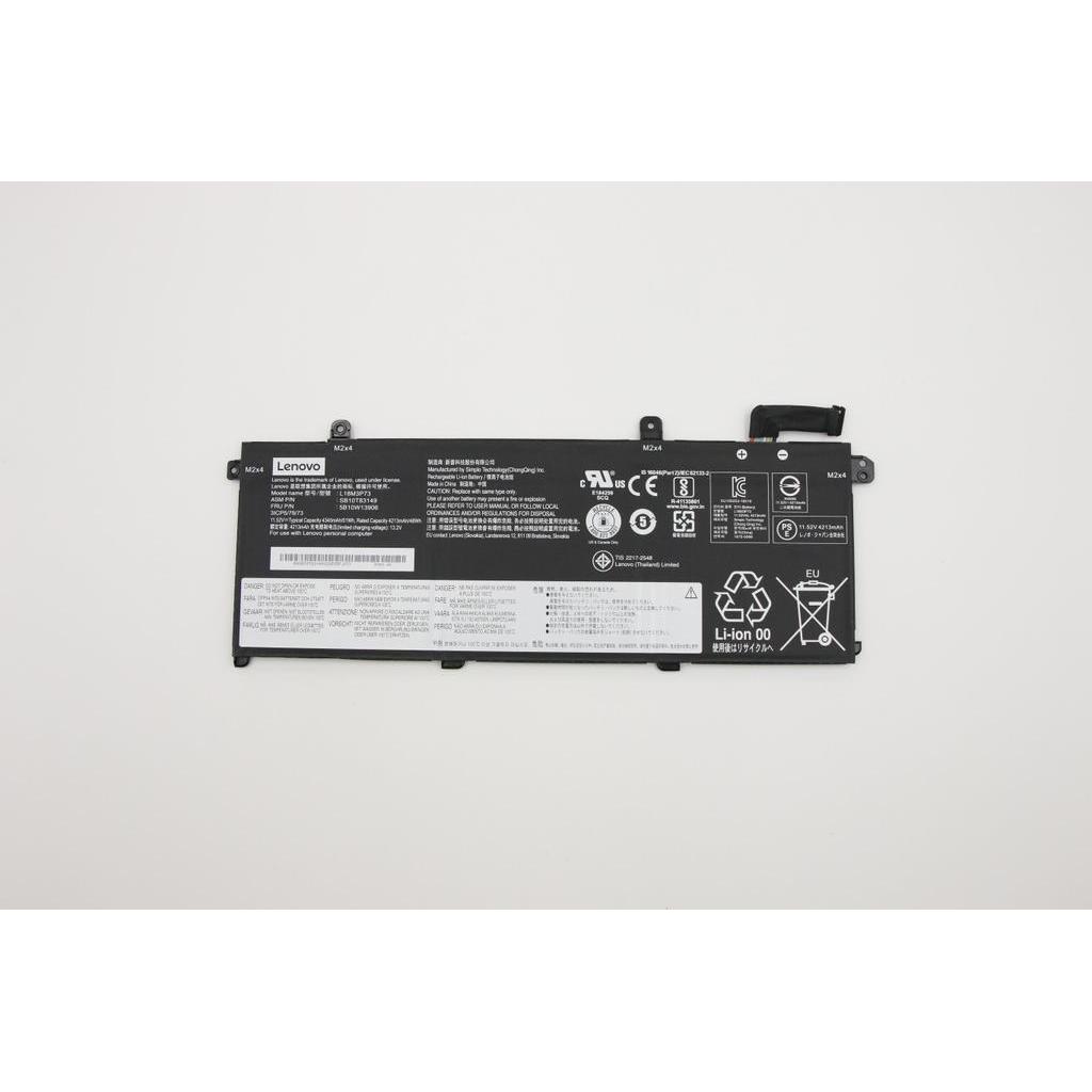 Thumbnail - Lenovo Internal, 3c, 50Wh, LiIon, SMP (3 Zellen, 4345 mAh), Notebook Akku