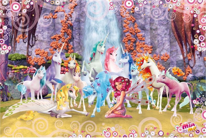 Actual product image Bilderwelten Mia and me - Mia and Onchao with the unicorns by Centopia Premium (432 x 290 cm)