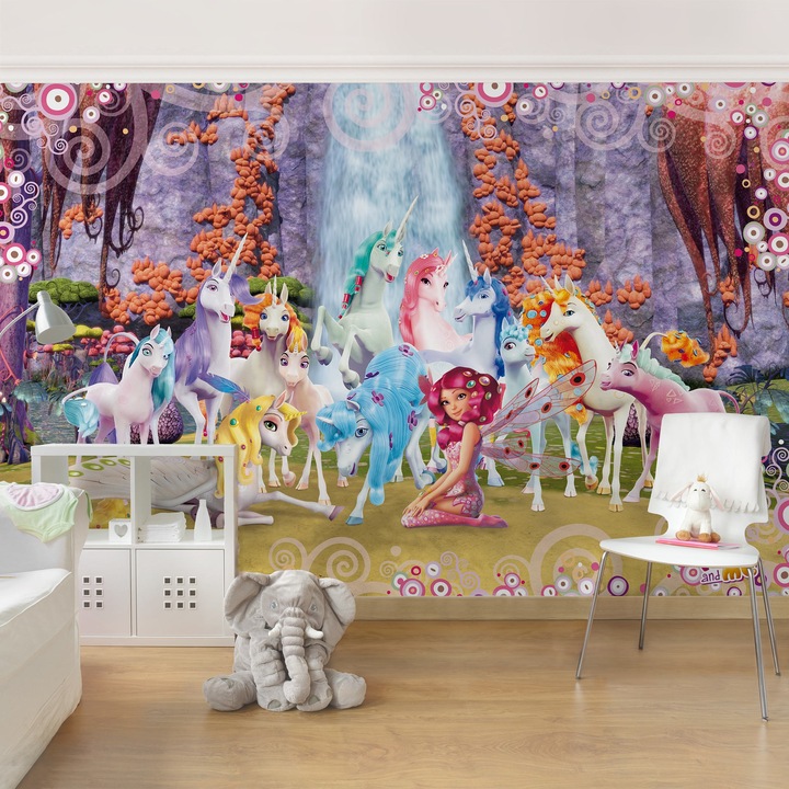 Actual product image Bilderwelten Mia and me - Mia and Onchao with the unicorns by Centopia Premium (432 x 290 cm)