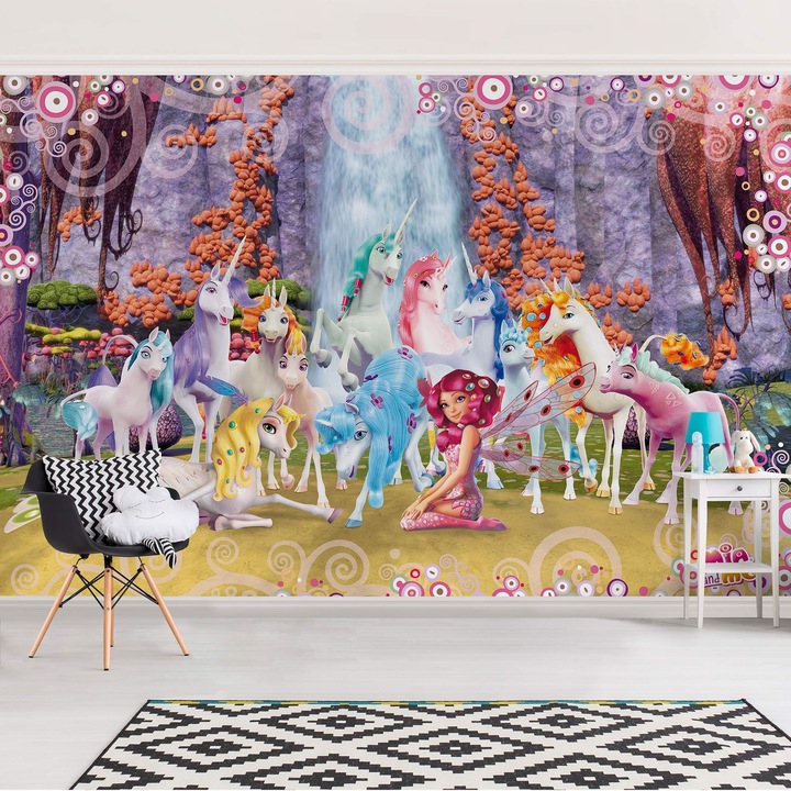 Actual product image Bilderwelten Mia and me - Mia and Onchao with the unicorns by Centopia Premium (432 x 290 cm)