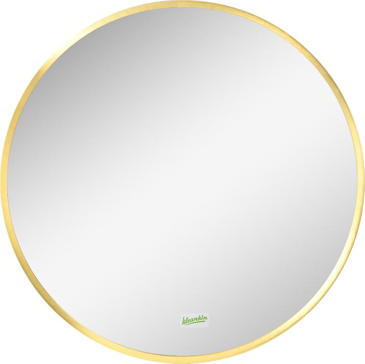 Produktbild Kleankin Runder Badspiegel mit 2 Haken für die Befestigung (50 x 2 x 50 cm)