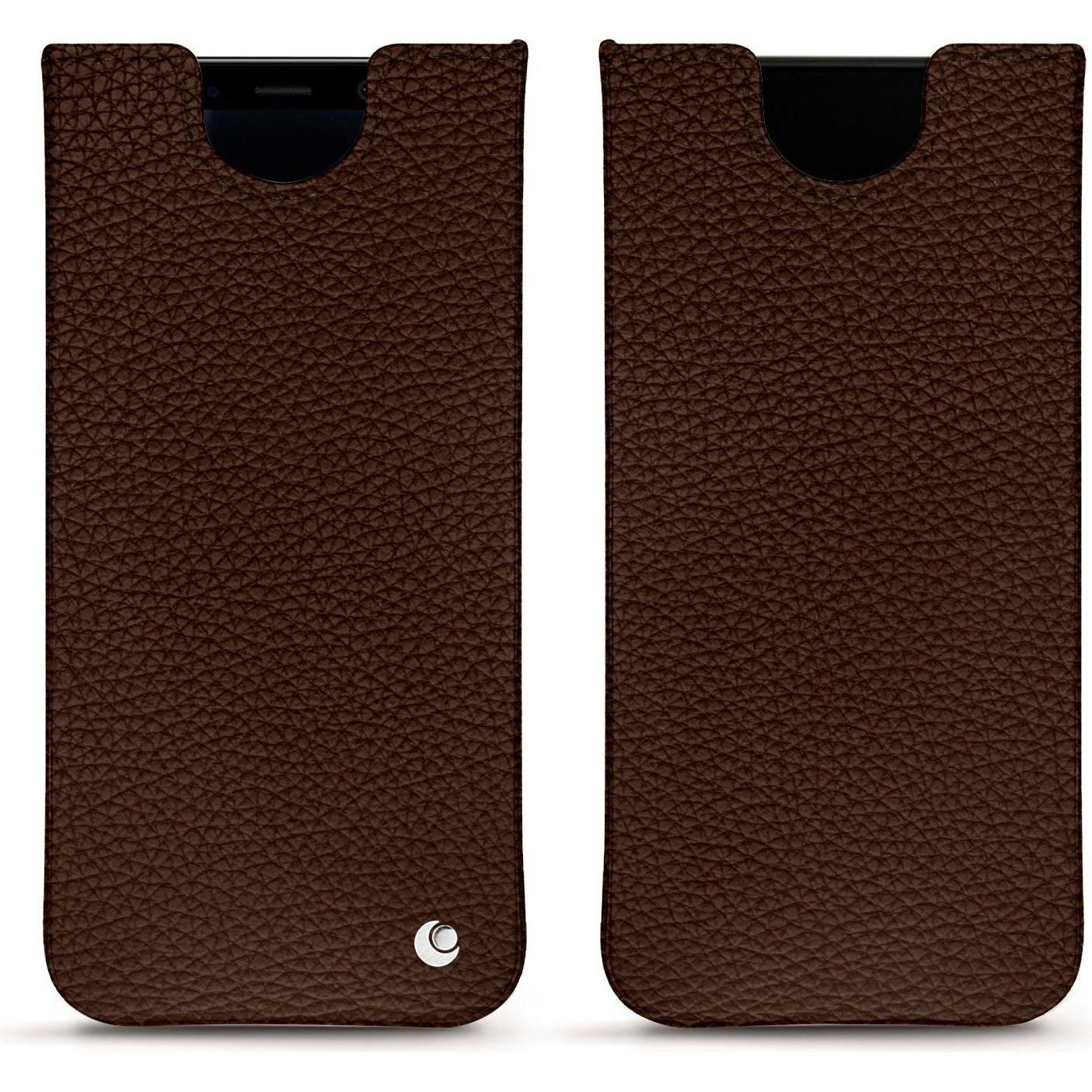 Noreve Lederschutzhülle (Samsung Galaxy S8+), Smartphone Hülle, Braun