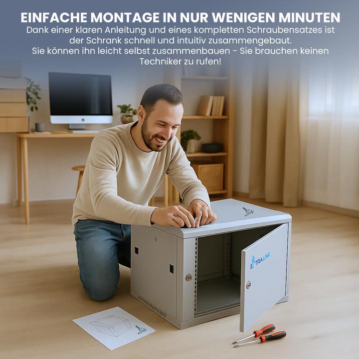 Image du produit Extralink 9U 450mm (9 HE, Rack 19 pouces)