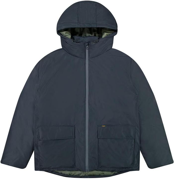 Actual product image Lee Hooded Short Puffer Jacket, Machine Washable, Regular Fit (L)