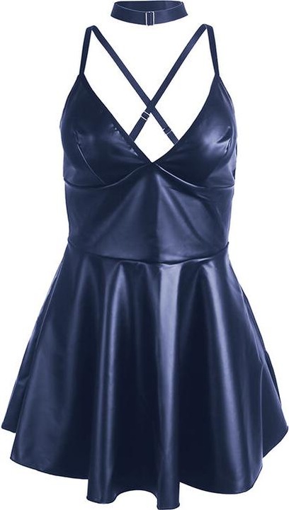 Subblime - 955427 KLEID MIT BLAUEN LEDERTRÃ„GERN L/XL (L)