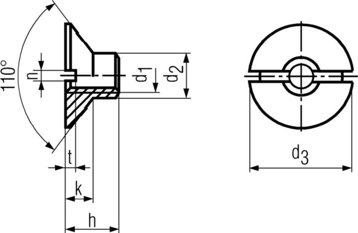 Produktbild Werkstarck Senkmuttern (M8)