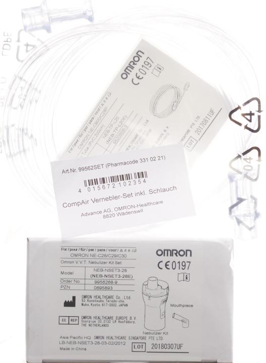 Image du produit Omron Accessoires pour inhalateurs Kit de nébulisation pour inhalateur CompAir