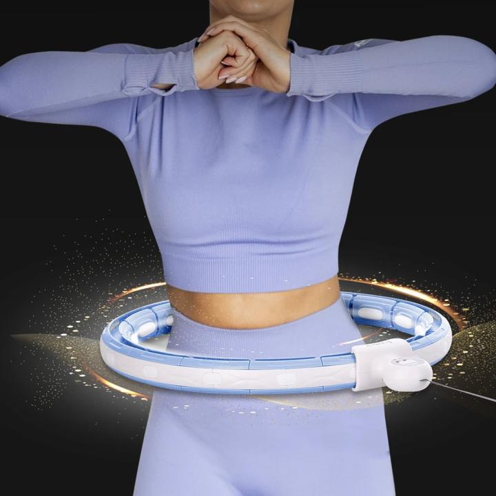 Image du produit HMS Hula Hop HHM15 avec aimant et poids bleu + compteur (44 cm, 2800 g)