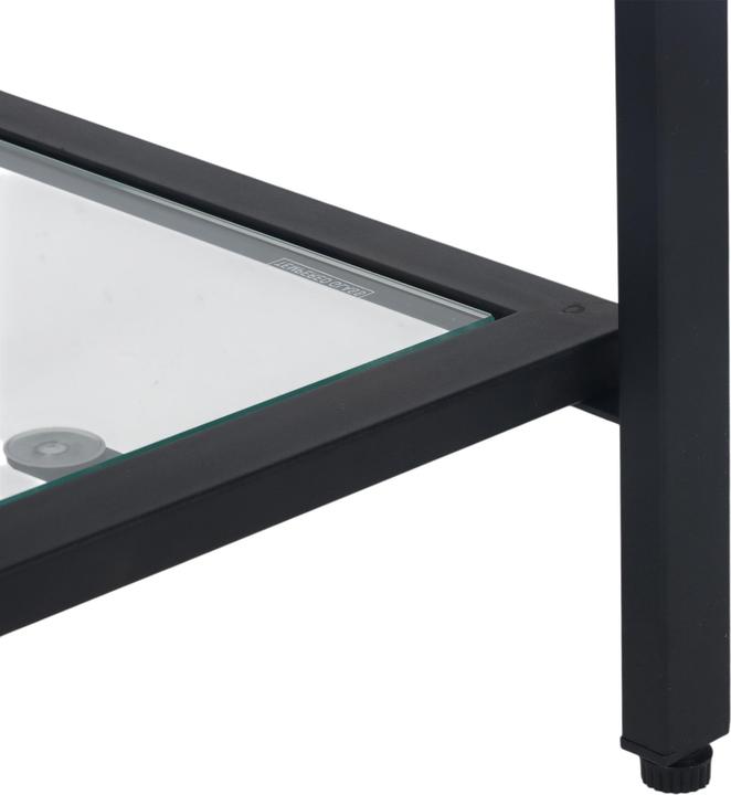 Actual product image Relaxdays Konsolentisch mit 3 Glasablagen (100 x 30 x 73 cm)