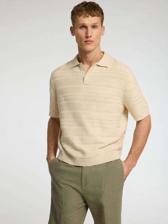 Produktbild Selected Homme Textured Polohemd aus Strick (S)