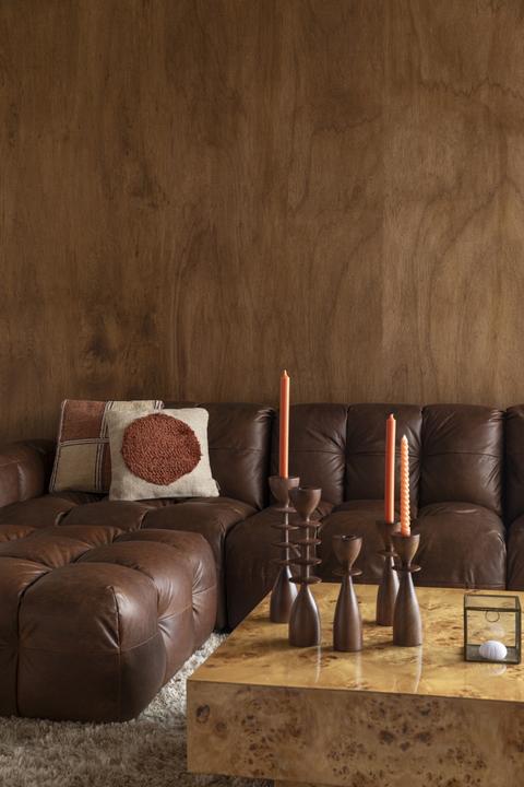 Produktbild Dutchbone Sofa Hackman 4,5-Seater Leather Cognac