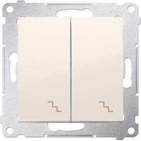 Kontakt DW6/2L.01/41, Taster + Schalter, Weiss