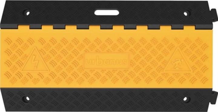 Produktbild HP Autozubehör Schlauch- und Kabelbrücke L900xB500xH70mm Gummi schwarz/gelb 3 Kanäle (Kabelbrücke, 90 cm)