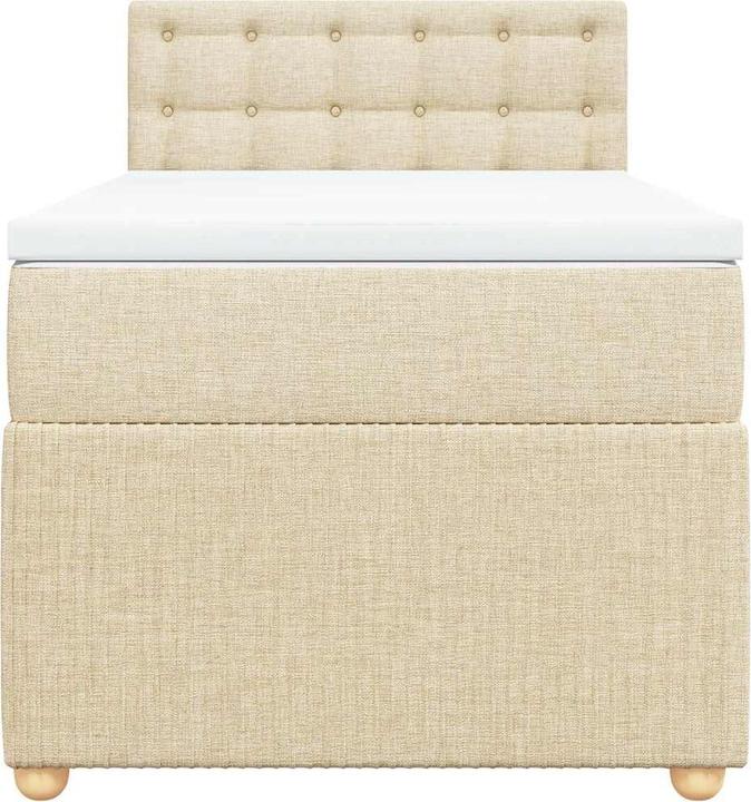 Produktbild VidaXL Bo x springbett mit Matratze 90 x 190 cm Stoff (90 x 190 cm, 90 x 190 cm)