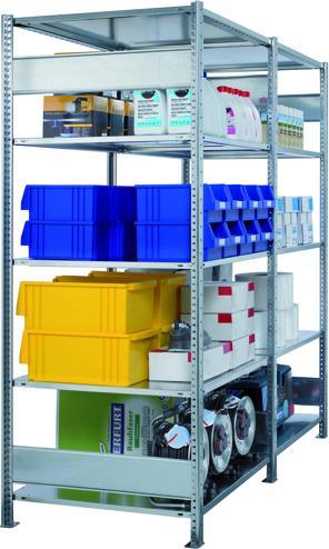 Actual product image Schulte Lagertechnik MULTIplus250 basic racking system with length ledgers