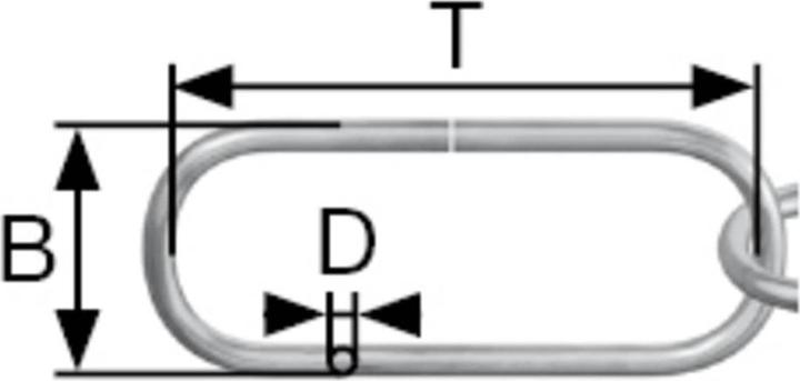 Image du produit Dörner + Helmer 153642 Zierkette Alt-Messing Stahl 20 m (20 m)