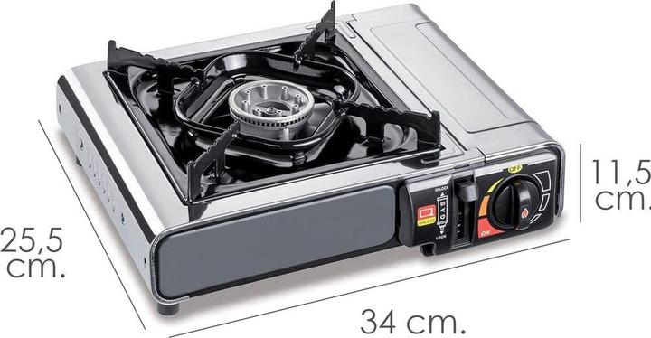 Image du produit Kemper Réchaud à gaz de camping en acier inoxydable XTRA Smart