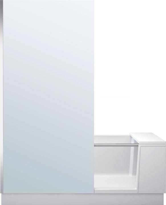 Duravit SHOWER & BATH bathtub 1700x750mm corner left white door clear glass (285 l, 170 cm, 75 cm)