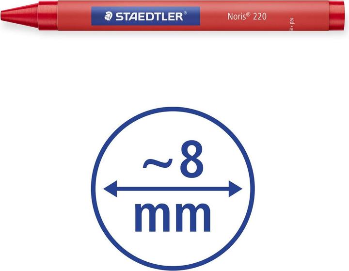 Actual product image Staedtler Noris 220 Wax Crayons (24 x)