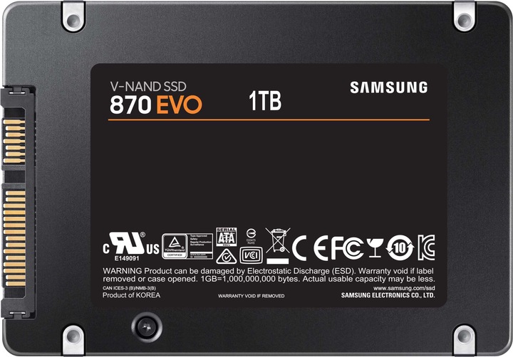 Actual product image Samsung 870 EVO (1000 GB, 2.5")