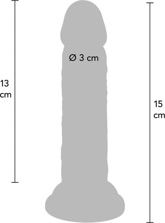 Image du produit ToyJoy Deluxe Dual Density Dong TPE 15 cm