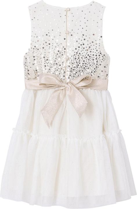 Vertbaudet Mädchen Weihnachtskleid mit Pailletten und Tüll