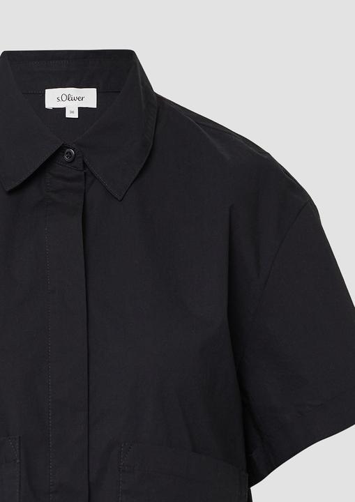 Produktbild S.Oliver Bluse Verkürzte Hemdbluse im Relaxed Fit mit aufgesetzten Taschen (42)