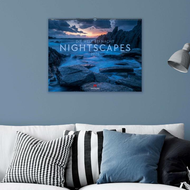 Image du produit Nightscapes Kalender 2026 (54 x 42 cm, Couverture rigide, Allemand, Français, Anglais)