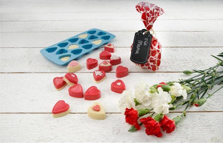 Actual product image Zenker Pralinenform Herz- oder Sternform