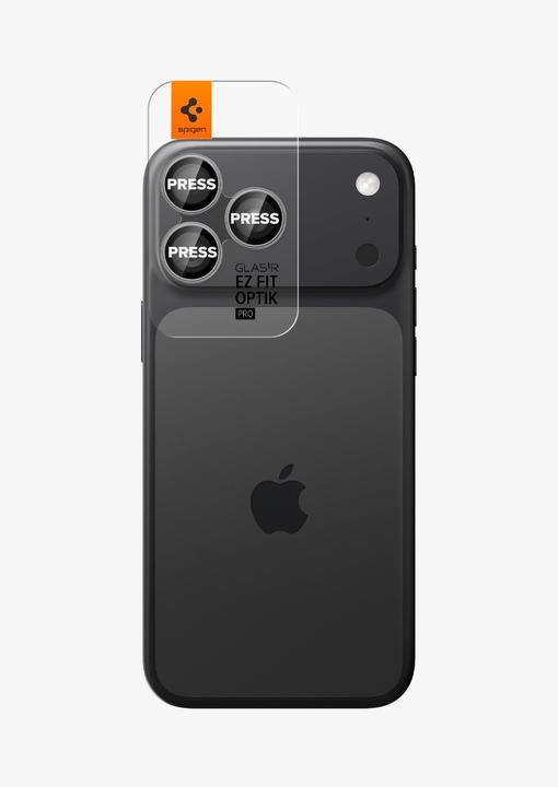 Actual product image Spigen Glass tR EZ Fit Optik Pro 2 Pack (2 pcs., Apple iPhone 17 Pro)