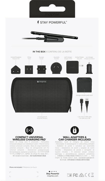 Actual product image mophie Charge Stream Global (10 W)
